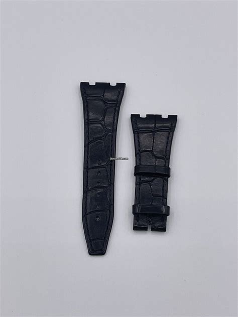 Audemars Piguet royal oak cinturino strap pelle nero 